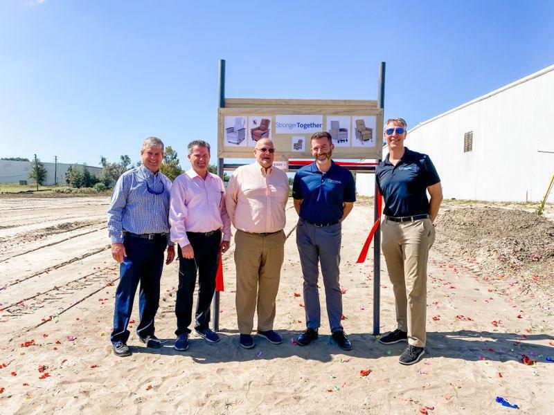 group of people at Champion Ceremonial groundbreaking and ribbon cutting cermony